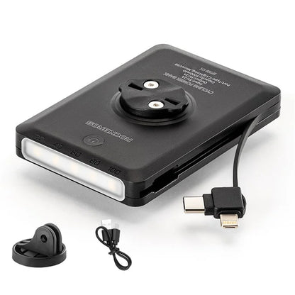 ROCKBROS JP008 5000mAh Cabled Power Bank Bicycle Front Light Outdoor Cycling Portable Bike Light