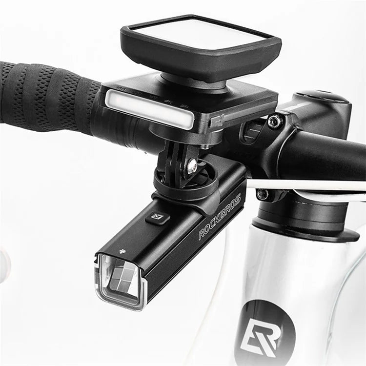 ROCKBROS JP008 5000mAh Cabled Power Bank Bicycle Front Light Outdoor Cycling Portable Bike Light