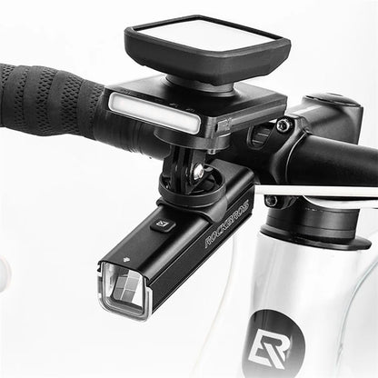 ROCKBROS JP008 5000mAh Cabled Power Bank Bicycle Front Light Outdoor Cycling Portable Bike Light