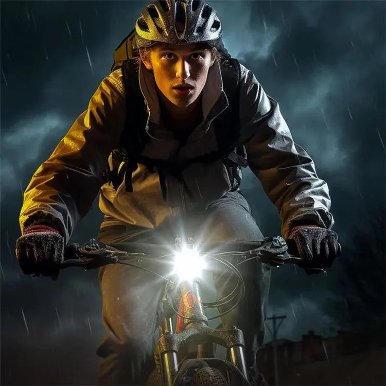 ROCKBROS RHL1500D Bicycle Front Light 5000mAh MTB Headlight Road Bike Night Lights Cycling Equipment