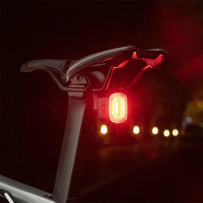 ROCKBROS Q2S Smart Bike Tail Light Riding Brake Sensing Bicycle Rear Light Waterproof Cycling Safety Road Bike Taillight