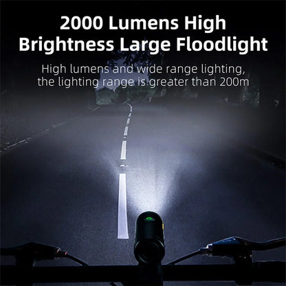 WEST BIKING YP0701399 800 Lumen LED Bike Front Light Rechargeable Bicycle Night Cycling Safety Torch