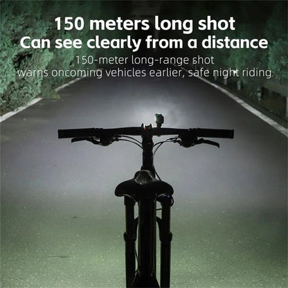 WEST BIKING YP0701416 Bicycle Headlight Aluminum Alloy Intelligent Sensing Headlight Type-C Bike Night Lights for Cycling