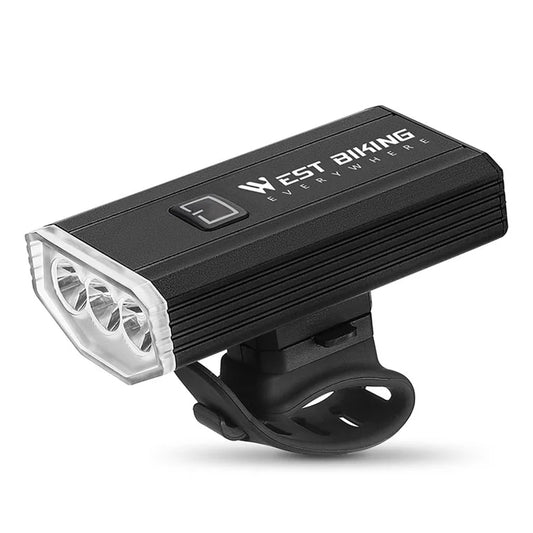 WEST BIKING YP0701414 Bike LED Light Waterproof Bicycle Front Tube Headlight Lamp