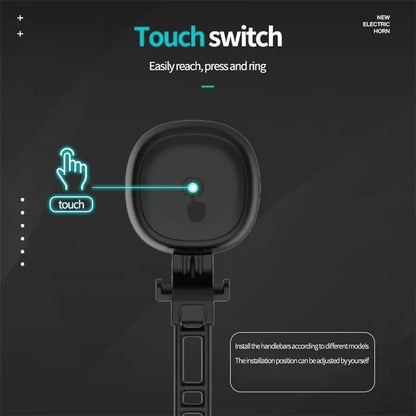 LEADBIKE LD69 Adjustable Volume Waterproof Bicycle Touch Electric Horn