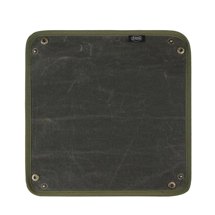 MYDAYS OUTDOOR Outdoor Foldable Waterproof Canvas Camping Desktop Storage Tray