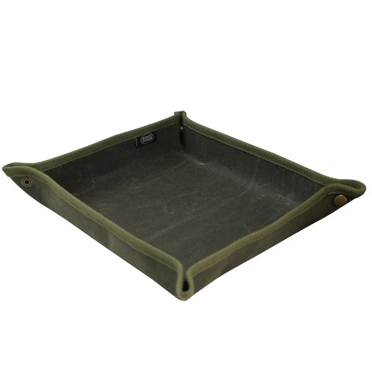MYDAYS OUTDOOR Outdoor Foldable Waterproof Canvas Camping Desktop Storage Tray
