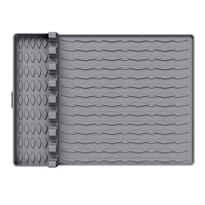 Camping BBQ Tools Silicone Mat Barbecue Grill Utensil Holder Mat