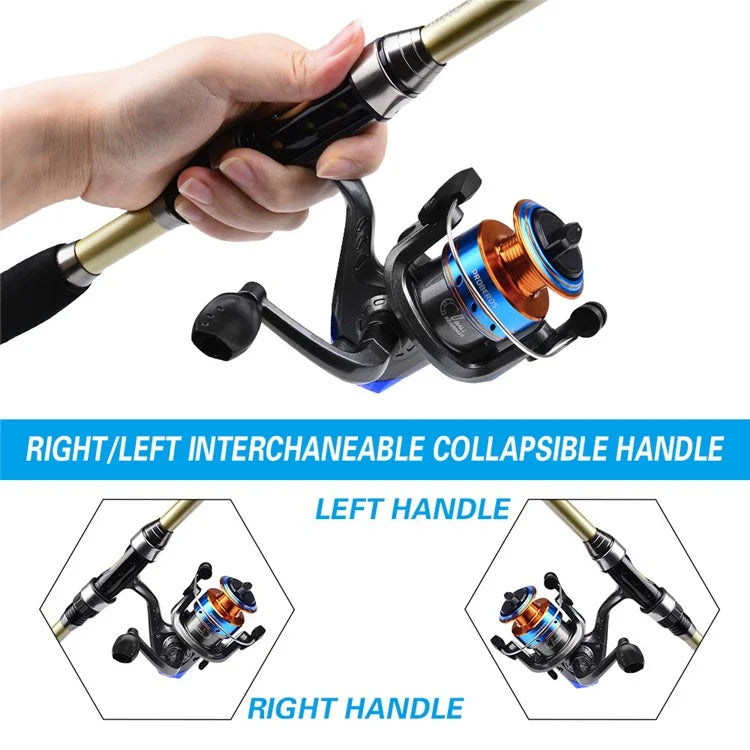 PROBEROS HWCSET068 1.8m Long Casting Spinning Rod Combo Set with Fishing Reel, Lures