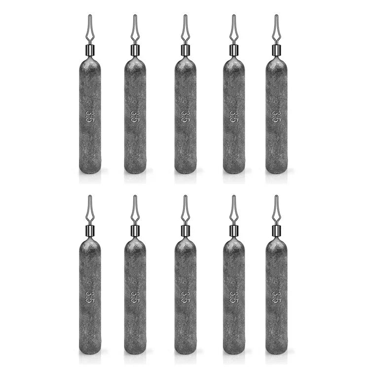 JIG035 10Pcs / Pack Reaction Tackle Lead Drop Shot Weights, Anti-Snag Fishing Sinkers