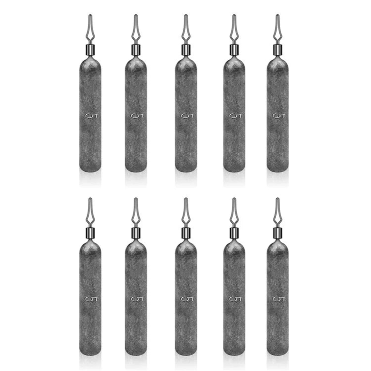 JIG035 10Pcs / Pack Reaction Tackle Lead Drop Shot Weights, Anti-Snag Fishing Sinkers
