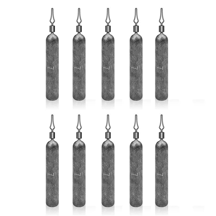 JIG035 10Pcs / Pack Reaction Tackle Lead Drop Shot Weights, Anti-Snag Fishing Sinkers