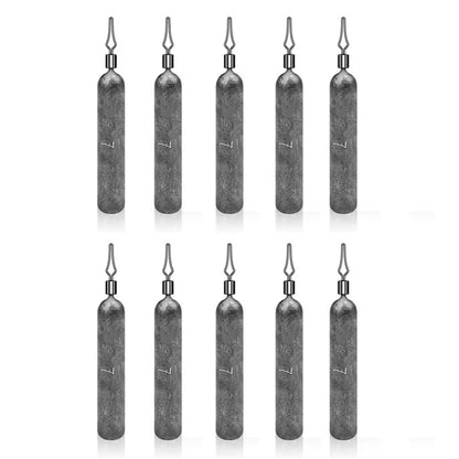JIG035 10Pcs / Pack Reaction Tackle Lead Drop Shot Weights, Anti-Snag Fishing Sinkers