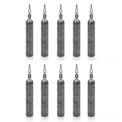 JIG035 10Pcs / Pack Reaction Tackle Lead Drop Shot Weights, Anti-Snag Fishing Sinkers