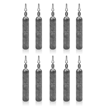 JIG035 10Pcs / Pack Reaction Tackle Lead Drop Shot Weights, Anti-Snag Fishing Sinkers