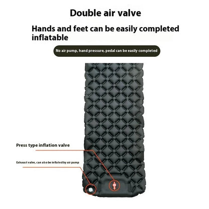 LX-T04 Easy Inflatable Camping Mattress Sleeping Mat TPU+Nylon Sleeping Pad