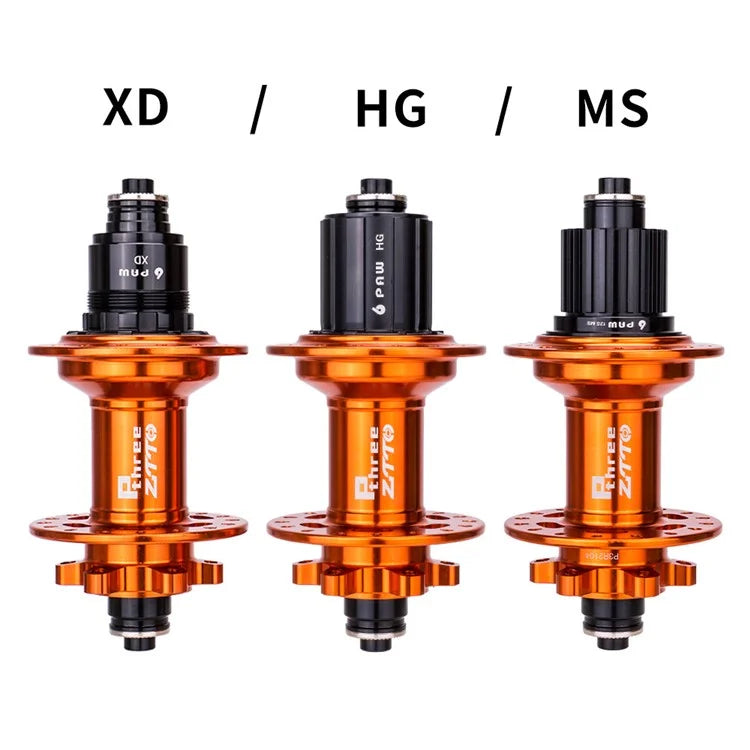 ZTTO P3 1 Pair MTB Bicycle 8-11 Speed 32H 6 Pawls Aluminum Alloy Disc Brake Hub