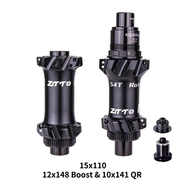 ZTTO M1 Aluminum Alloy 1 Pair MTB Bicycle Hub 28 Holes 54T Ratchet Freehub Hub