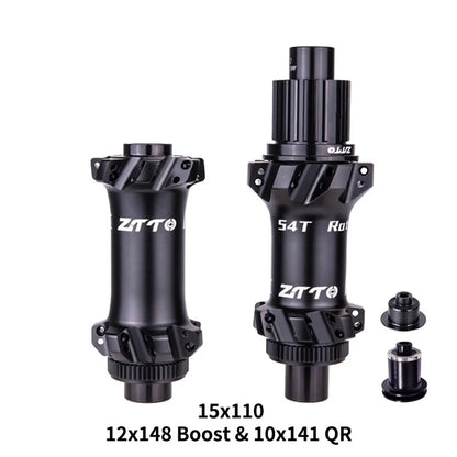 ZTTO M1 Aluminum Alloy 1 Pair MTB Bicycle Hub 28 Holes 54T Ratchet Freehub Hub