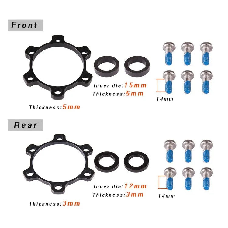 ZTTO 142148 Bicycle Bottom Bracket Spacer Aluminium Alloy Flywheel Hub Washer Bicycle Hub Conversion Washer
