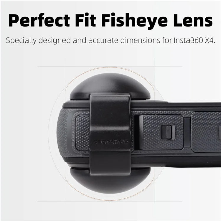SUNNYLIFE X4-G810 For Insta360 X4 Camera Lens Protector Anti-Scratch Cover Sleeve Case (Buckle Design)