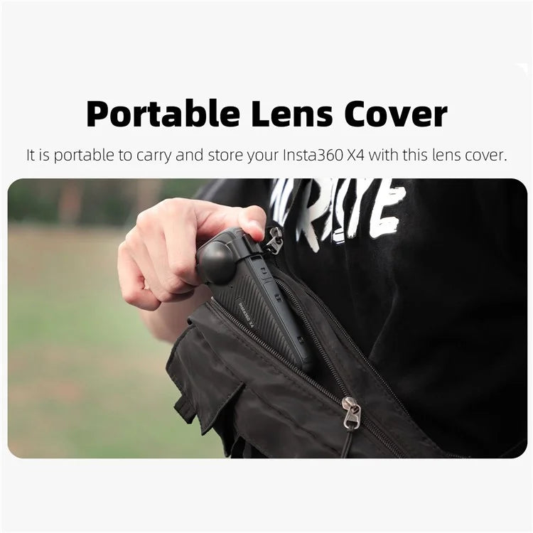 SUNNYLIFE X4-G810 For Insta360 X4 Camera Lens Protector Anti-Scratch Cover Sleeve Case (Buckle Design)