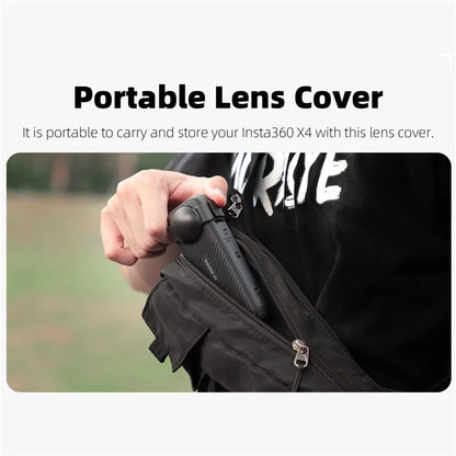 SUNNYLIFE X4-G810 For Insta360 X4 Camera Lens Protector Anti-Scratch Cover Sleeve Case (Buckle Design)