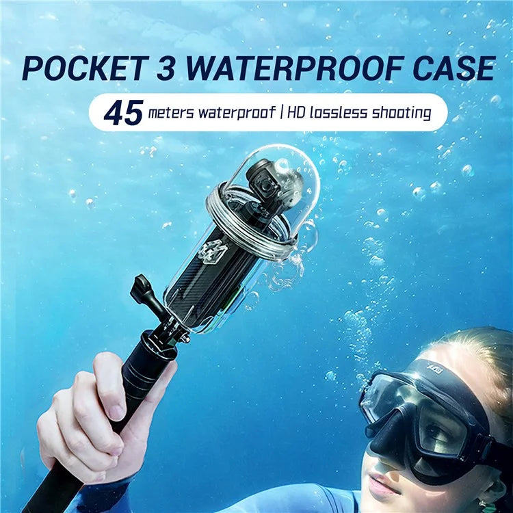 STARTRC 1136906 For DJI Osmo Pocket 3 Action Camera Underwater Protective Case Waterproof Diving Housing