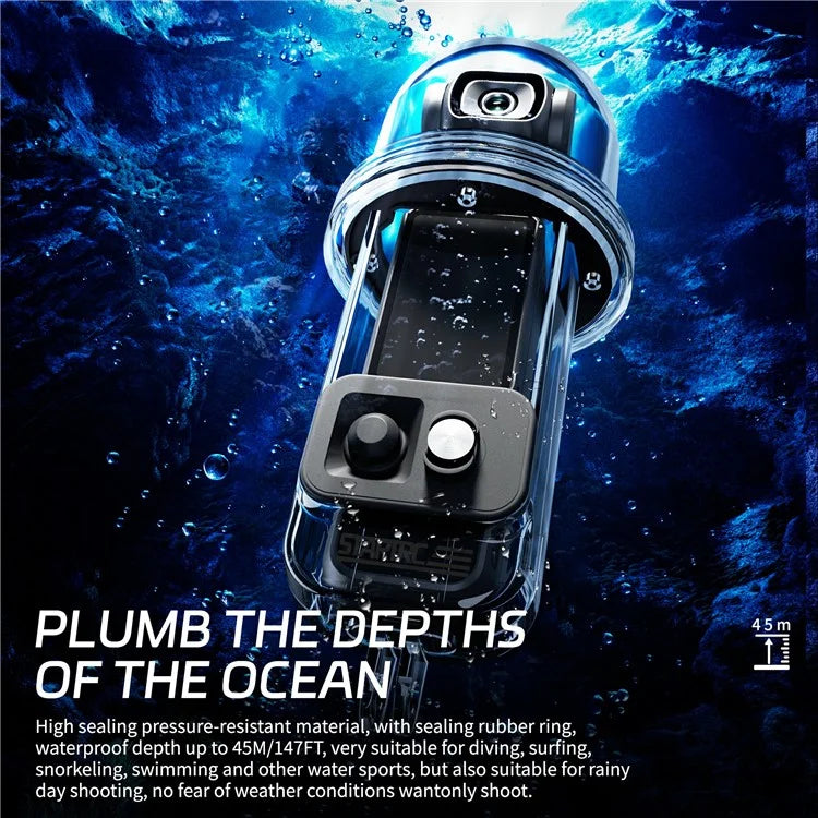 STARTRC 1136906 For DJI Osmo Pocket 3 Action Camera Underwater Protective Case Waterproof Diving Housing
