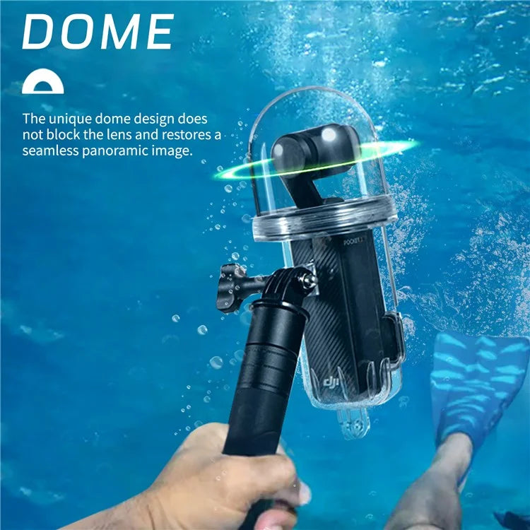 STARTRC 1136906 For DJI Osmo Pocket 3 Action Camera Underwater Protective Case Waterproof Diving Housing