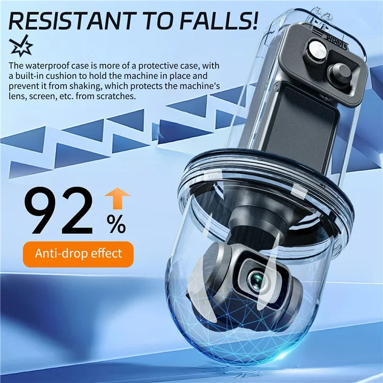 STARTRC 1136906 For DJI Osmo Pocket 3 Action Camera Underwater Protective Case Waterproof Diving Housing