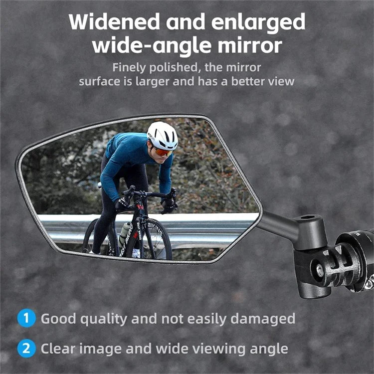 WEST BIKING YP0720048 1Pc Bike Handlebar End Rotatable Rearview Mirror Bicycle Safety Rearview Mirror
