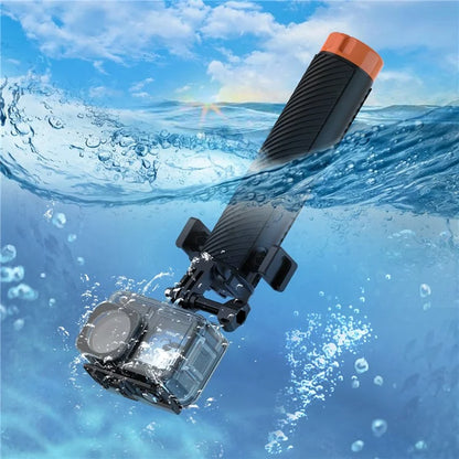 FLW006 Cold Shoe Interface Floating Hand Grip Diving Buoyancy Stick for Gopro / DJI Action / Insta360 Sport Camera