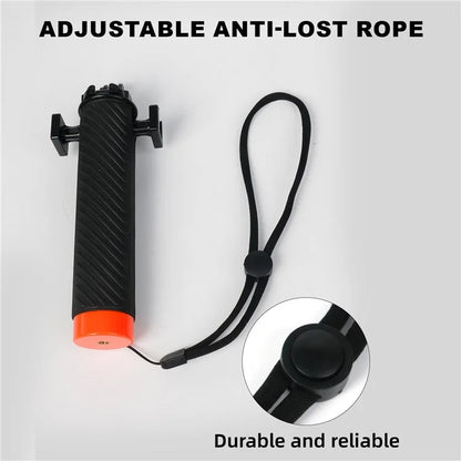 FLW006 Cold Shoe Interface Floating Hand Grip Diving Buoyancy Stick for Gopro / DJI Action / Insta360 Sport Camera
