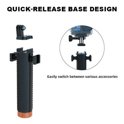 FLW006 Cold Shoe Interface Floating Hand Grip Diving Buoyancy Stick for Gopro / DJI Action / Insta360 Sport Camera