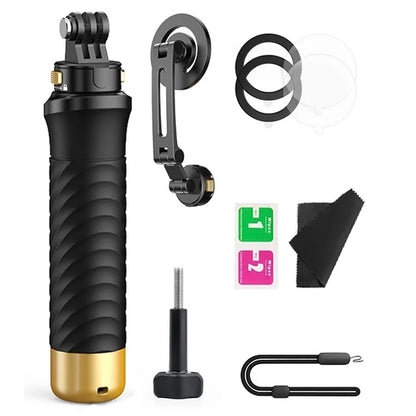 JX-FLB02-M For GoPro Hero 12 / 11 / 10 Action Camera Floating Hand Grip+Magnetic Base+Phone Holder