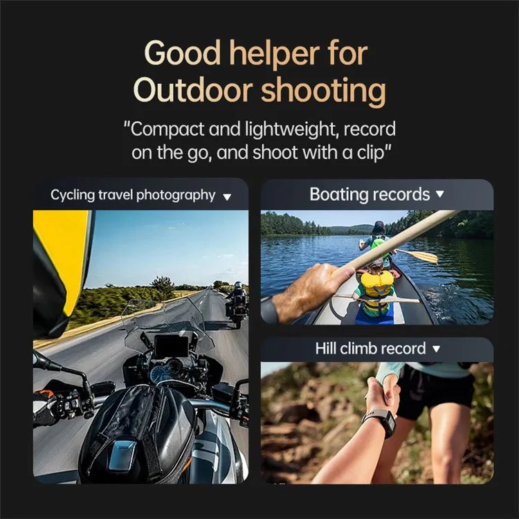 Gp-039 Clip to Backpack Camera Mount with Magnetic Phone Holder+Magnetic Quick Release Bracket for GoPro