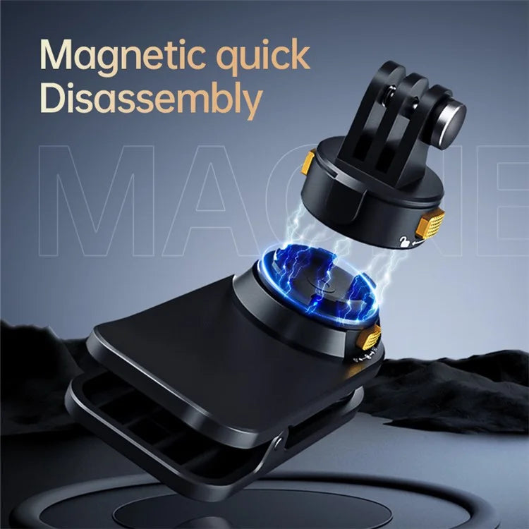 Gp-039 Clip to Backpack Camera Mount with Magnetic Quick Release Bracket for GoPro