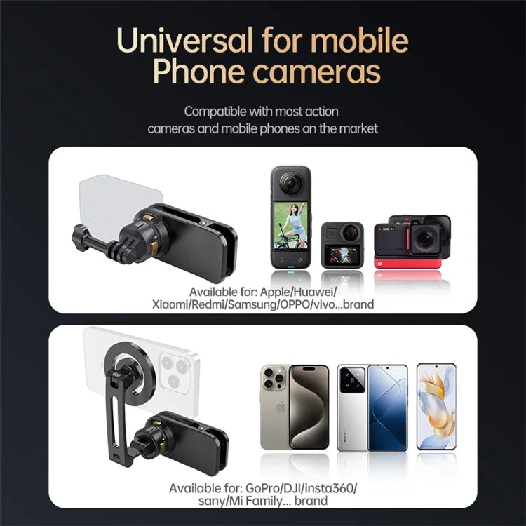 Gp-039 Clip to Backpack Camera Mount with Magnetic Quick Release Bracket for GoPro