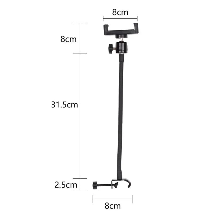 X003 Metal Clamp Flexible Extension Hose Phone Holder for Photography Light Stand