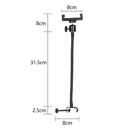 X003 Metal Clamp Flexible Extension Hose Phone Holder for Photography Light Stand