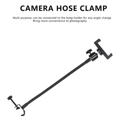 X003 Metal Clamp Flexible Extension Hose Phone Holder for Photography Light Stand