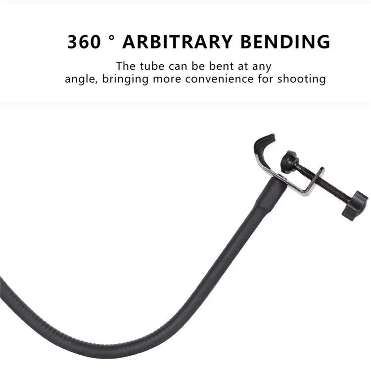 X003 Metal Clamp Flexible Extension Hose Phone Holder for Photography Light Stand