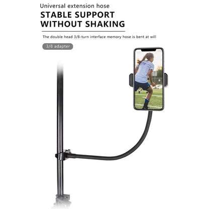 X003 Metal Clamp Flexible Extension Hose Phone Holder for Photography Light Stand