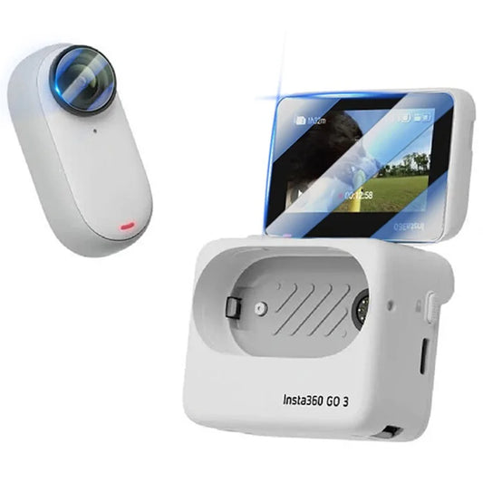 STARTRC 1144857 For Insta360 GO 3S 2Pcs Tempered Glass Camera Screen Protector + 2Pcs Lens Film