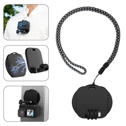 Magnetic Neck Mount Necklace Holder Lanyard Strap for Insta360 / DJI / GoPro Cameras