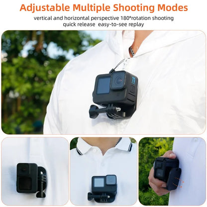 Magnetic Neck Mount Necklace Holder Lanyard Strap for Insta360 / DJI / GoPro Cameras