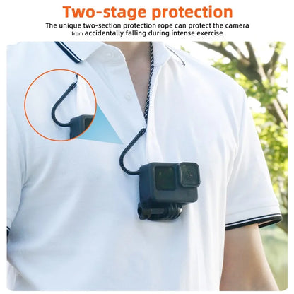 Magnetic Neck Mount Necklace Holder Lanyard Strap for Insta360 / DJI / GoPro Cameras