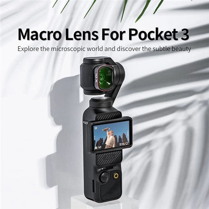 STARTRC 1145267 For DJI Pocket 3 10X Magnification Aluminum Frame + Optical Glass Magnetic Macro Lens