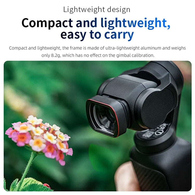 STARTRC 1145267 For DJI Pocket 3 10X Magnification Aluminum Frame + Optical Glass Magnetic Macro Lens